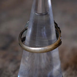 Vintage Sterling Turquoise Roper Ring 6.75