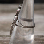 Vintage Sterling Inlay Dancer Ring 6.5