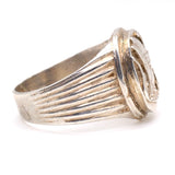 Vintage Sterling Egyptian Signet Ring 8.75