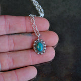 Vintage Sterling Turquoise Necklace