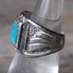 Vintage Sterling Turquoise Ring 7.25