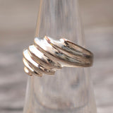 Vintage Sterling Silver Modernist Ring 5.75