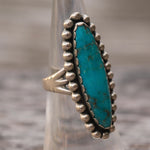 Vintage Sterling Turquoise Ring 6
