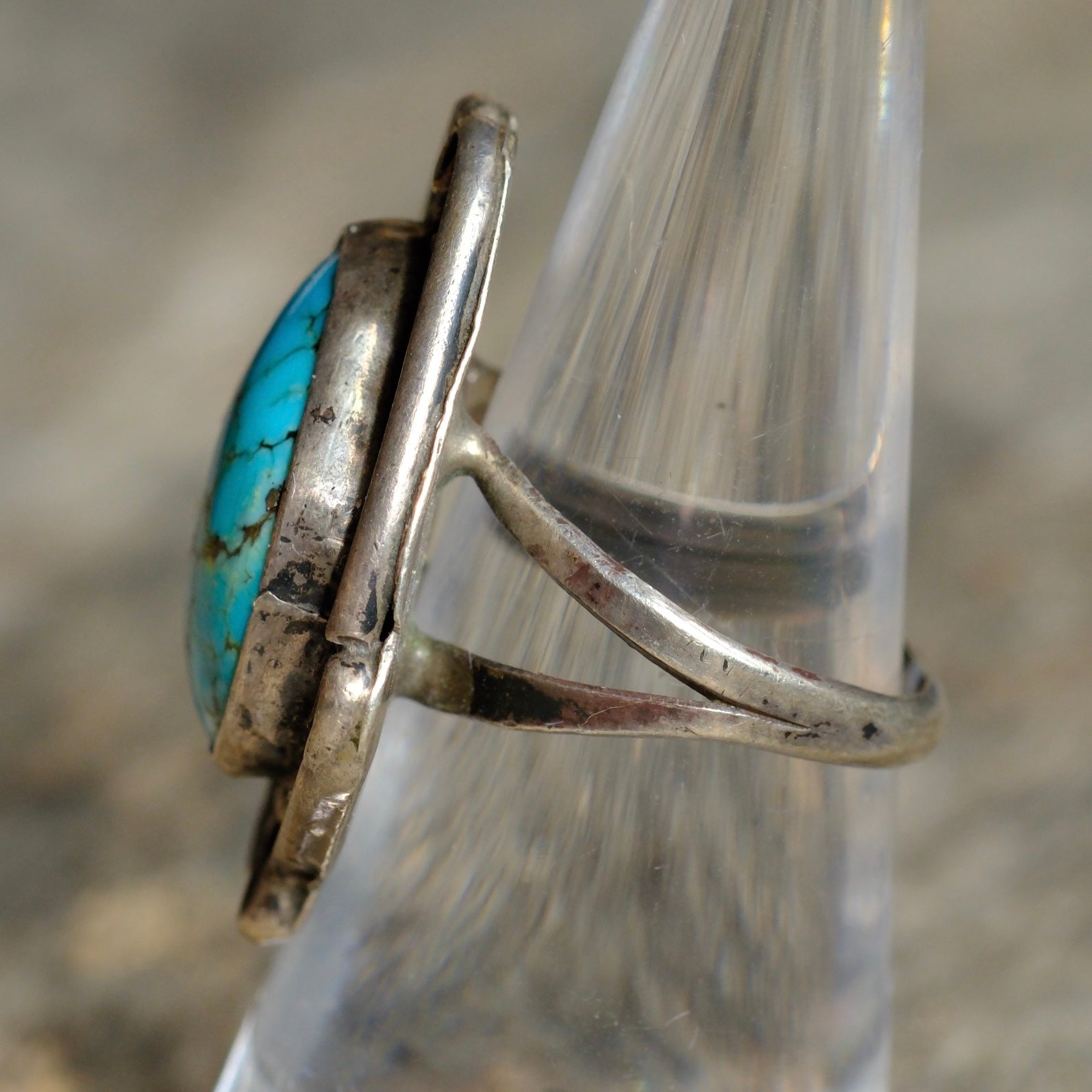 Vintage Sterling Turquoise Ring 7