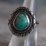Vintage Sterling Turquoise Ring 6.25