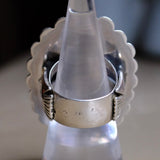 HUGE Sterling Silver Turquoise Thunderbird Ring 9