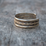 Vintage Sterling Silver Wide Cuff