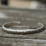 Vintage Sterling Stamped Cuff
