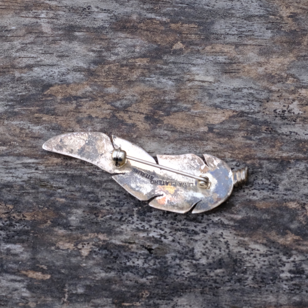 Lena Platero Vintage Sterling Feather Pin