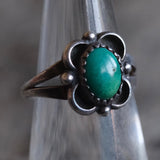 Vintage Sterling Turquoise Ring 6.25