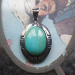 Vintage Sterling Turquoise Necklace