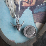 Vintage Sterling Longhorn Necklace