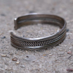 Vintage Sterling Silver Braided Cuff