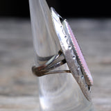 Vintage Sterling Mother Of Pearl Ring 6.5