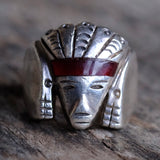 Vintage Sterling Pharaoh Ring 11.25