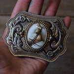 Vintage Horse Belt Buckle