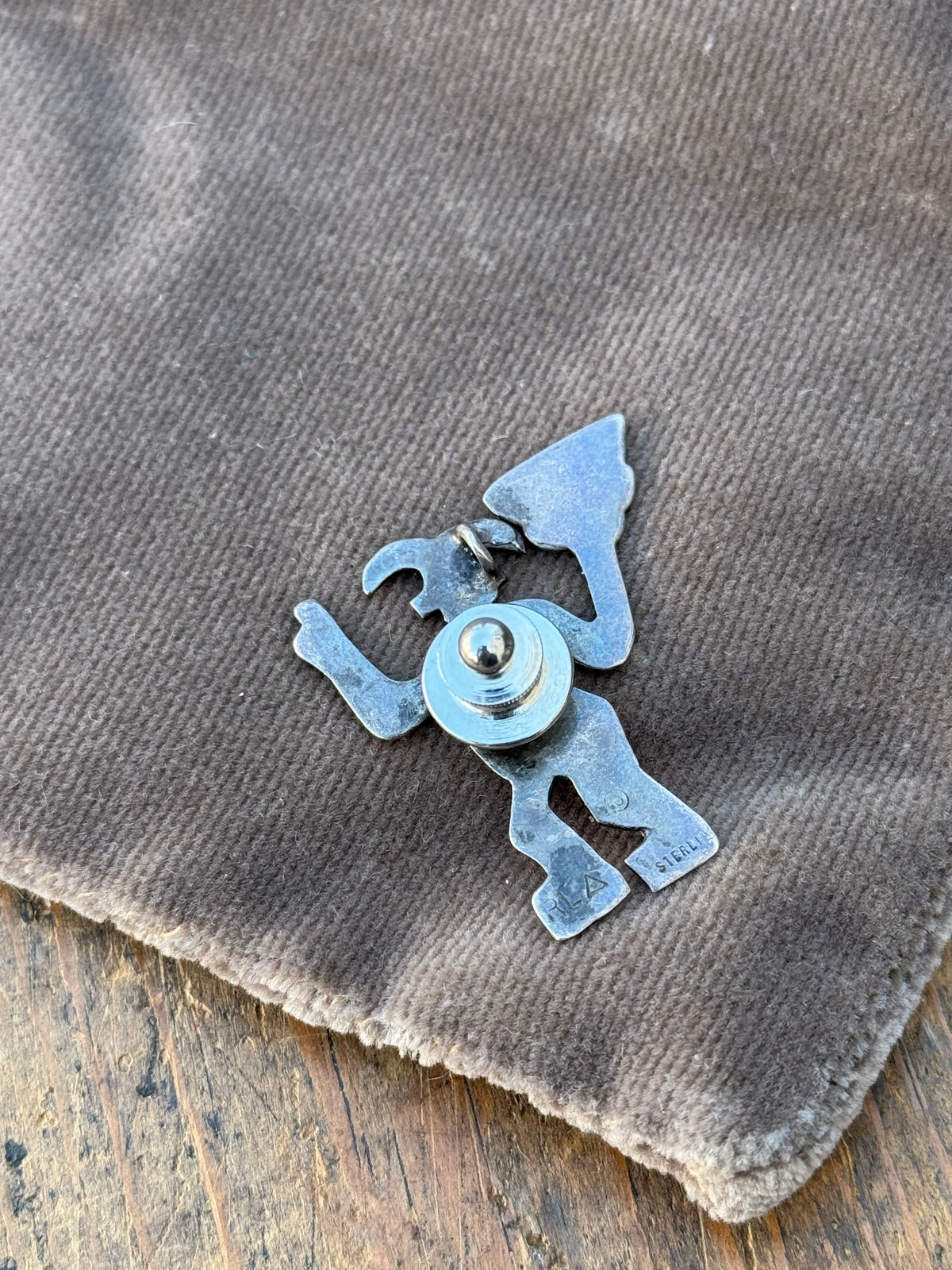 Vintage Sterling Silver Koshare Tack Pin