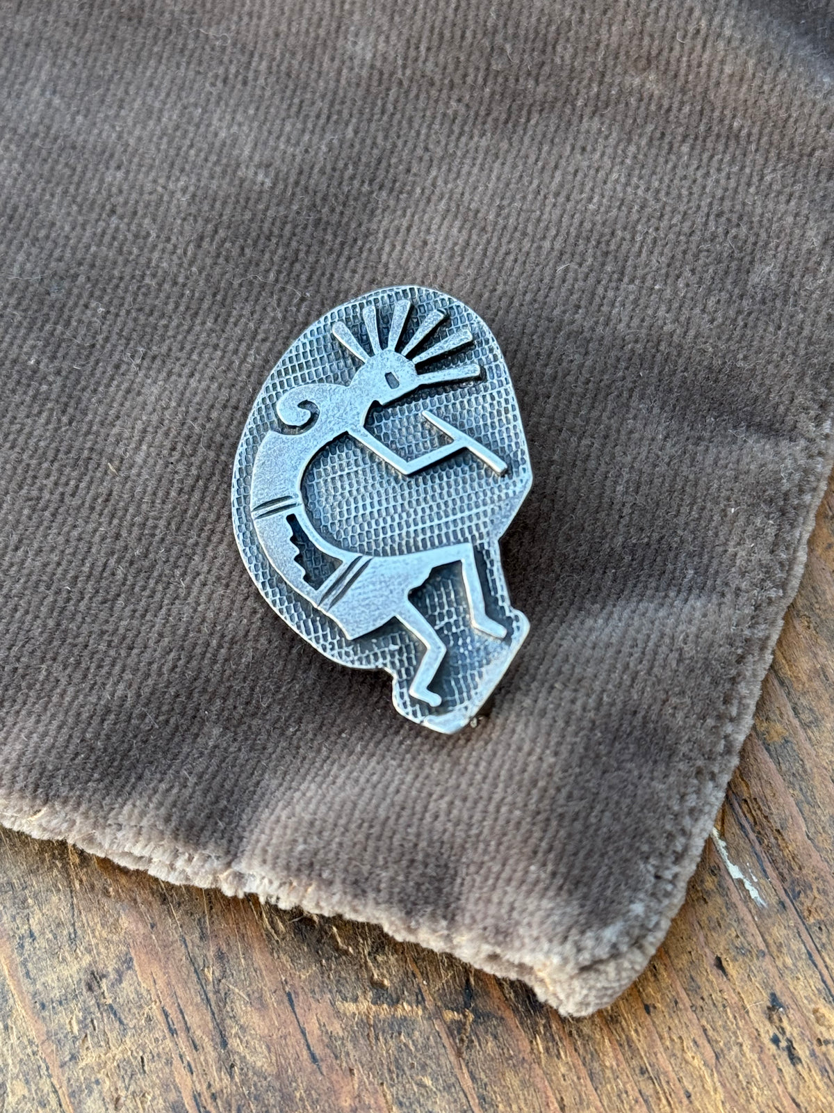 Vintage Sterling Silver Kokopelli Pin