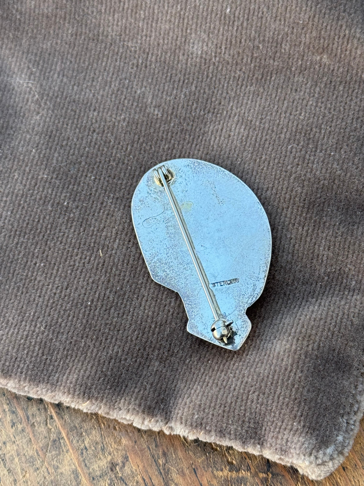 Vintage Sterling Silver Kokopelli Pin