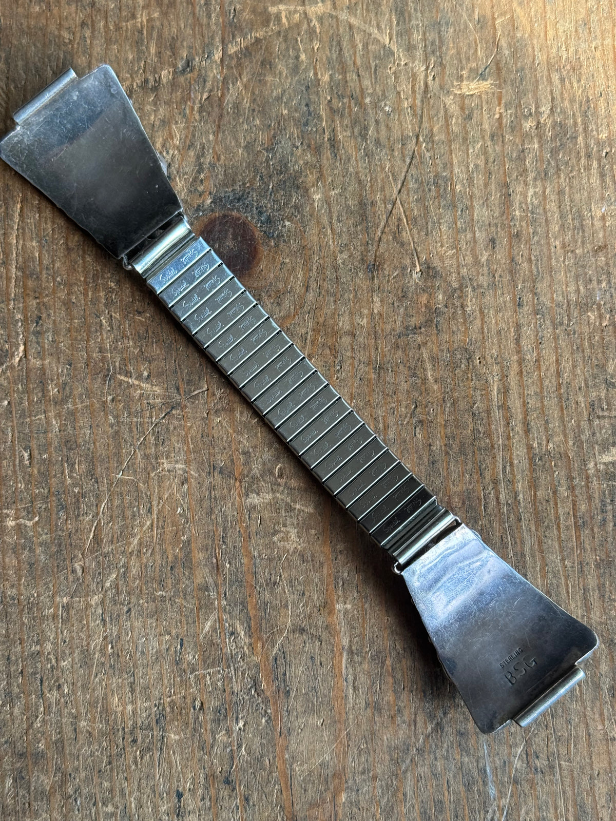 Vintage Sterling Silver Chunky Turquoise Stone Watch Band