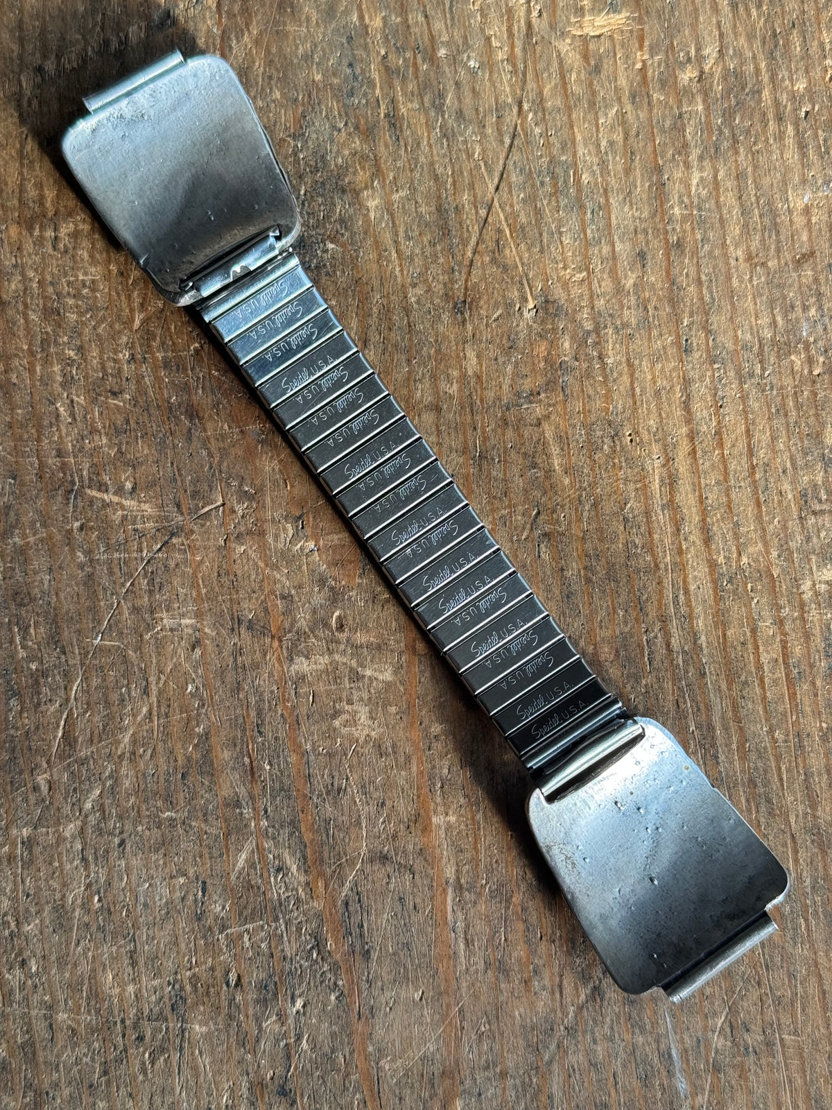 Vintage Sterling Silver Turquoise & Coral Snake Watch Band