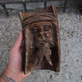 Vintage Hand Carved Wooden Jesus