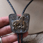 Vintage Bucking Bronco Bolo Tie
