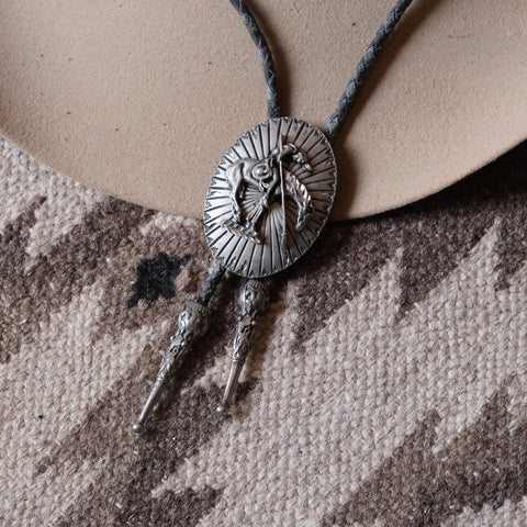 Vintage End Of The Trail Bolo Tie