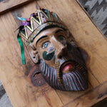 Vintage Mexican Wooden Mask