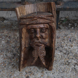 Vintage Hand Carved Wooden Jesus