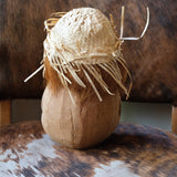 Vintage Hand Carved Coconut Drummer