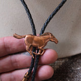Vintage Copper Mustang Bolo Tie