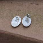 Vintage Sterling Turquoise Shadowbox Earrings
