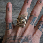 1940’s Chief Mexican Biker Souvenir Ring 8.75