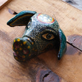 Vintage Mexican Wooden Pig Wall Hanging