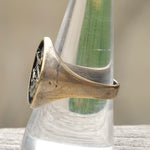 Vintage Sterling Dragon Signet Ring 8.75
