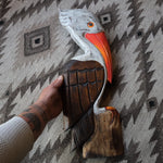 Vintage Hand Carved and Painted Pelican