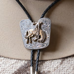 Vintage Bucking Bronco Bolo Tie