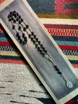 Vintage Black Bead St. Ann Rosary