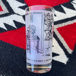 Vintage ‘Hello police, I want to report a noisy brawl’ Dennis the Menace Glass
