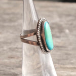 Vintage Sterling Turquoise Roper Ring 3