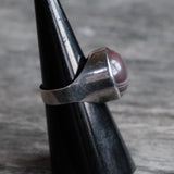 Vintage Sterling Agate Ring 6.25
