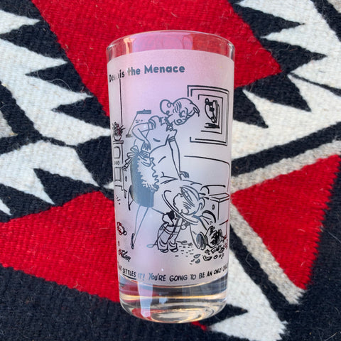 Vintage ‘That settles it you’re going to be an only child’ Dennis the Menace Tumbler